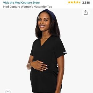 Med couture maternity scrub top